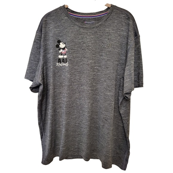 Champion  XXL Disney AAU Nationals 2018 T-Shirt Womens Gray Mickey Mouse - Picture 1 of 5